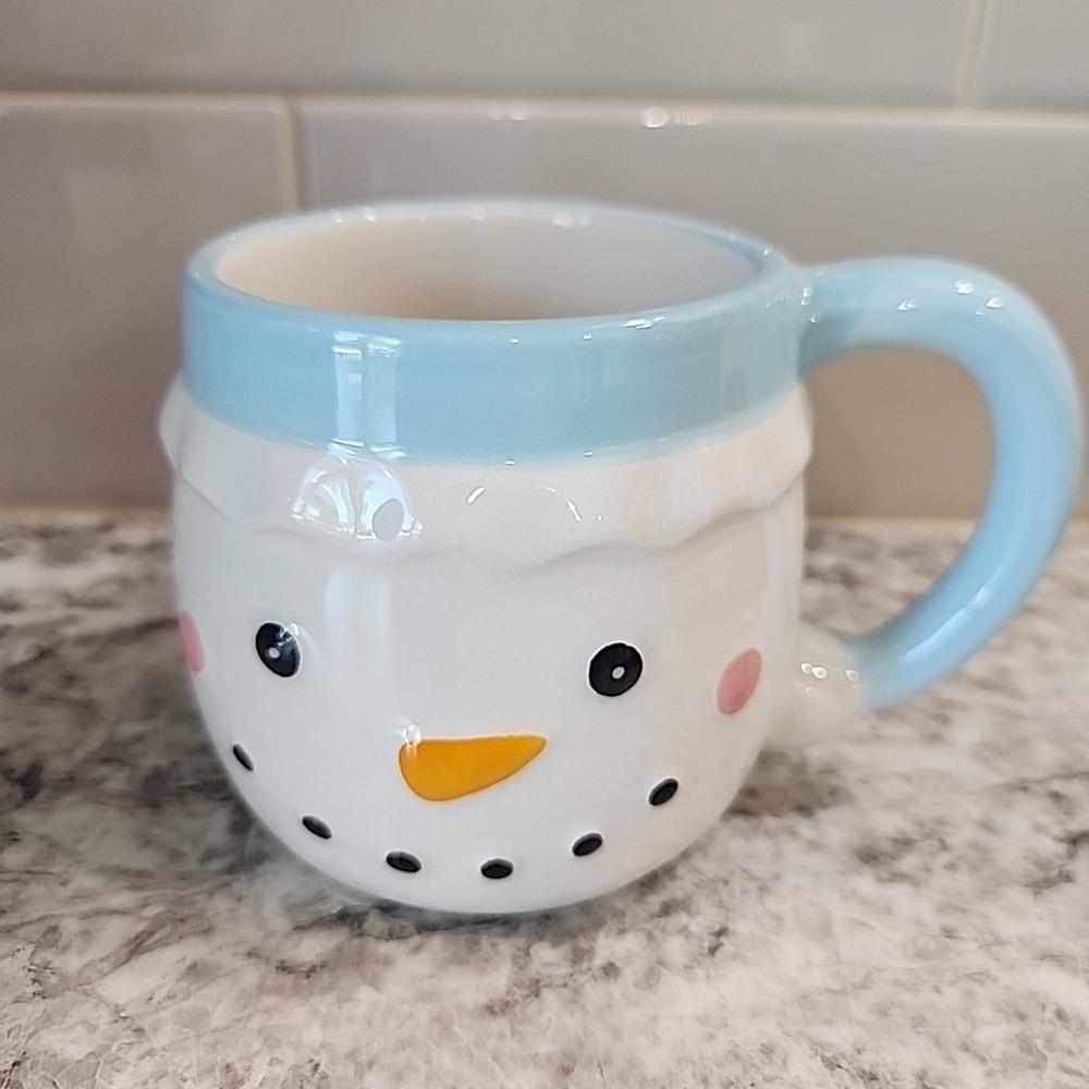 Target Bullseye Winter Christmas 2024 Snowman Mug Cocoa Coffee‎ Cup